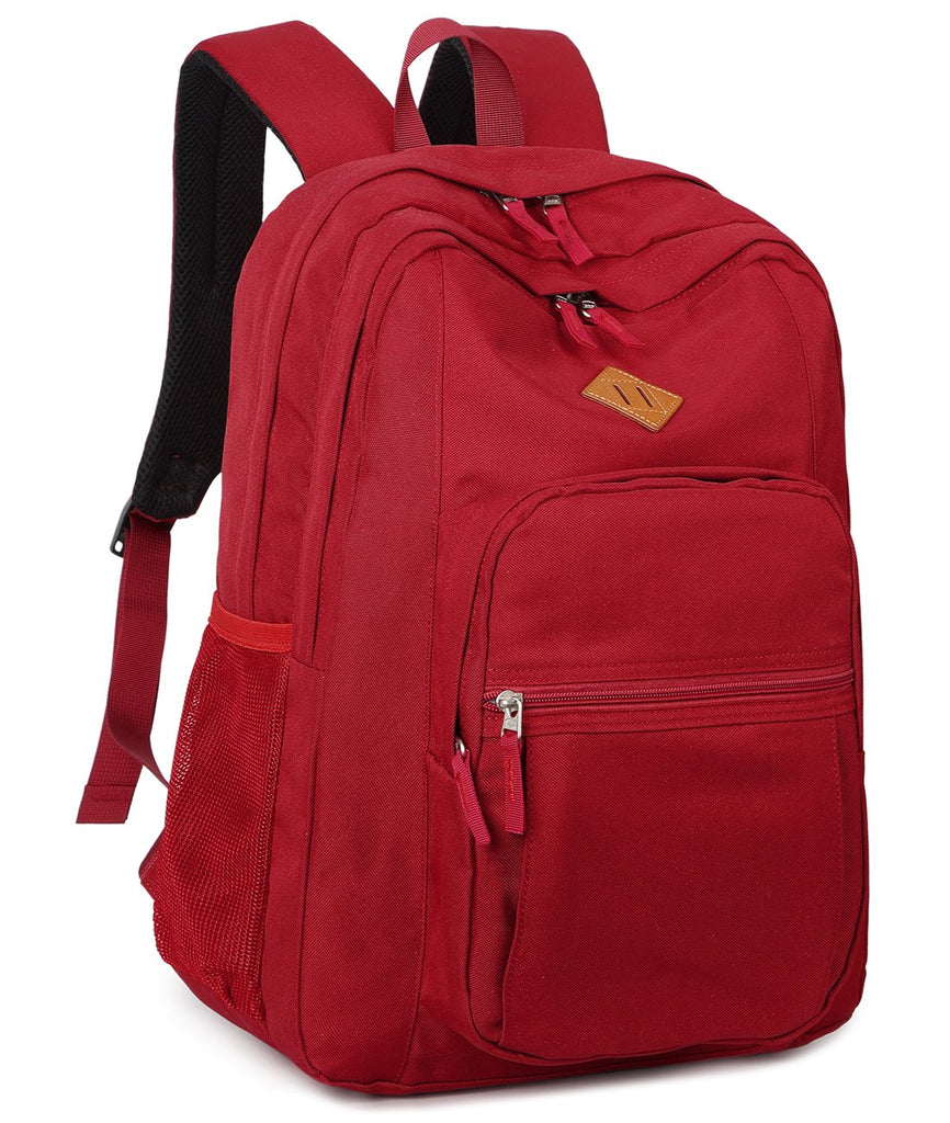 Abshoo Girls Solid Color Backpack For College Women Water Resistant School Bag (Red) Abshoo Girls Solid Color Backpack For College Women Water Resistant School Bag (Red)