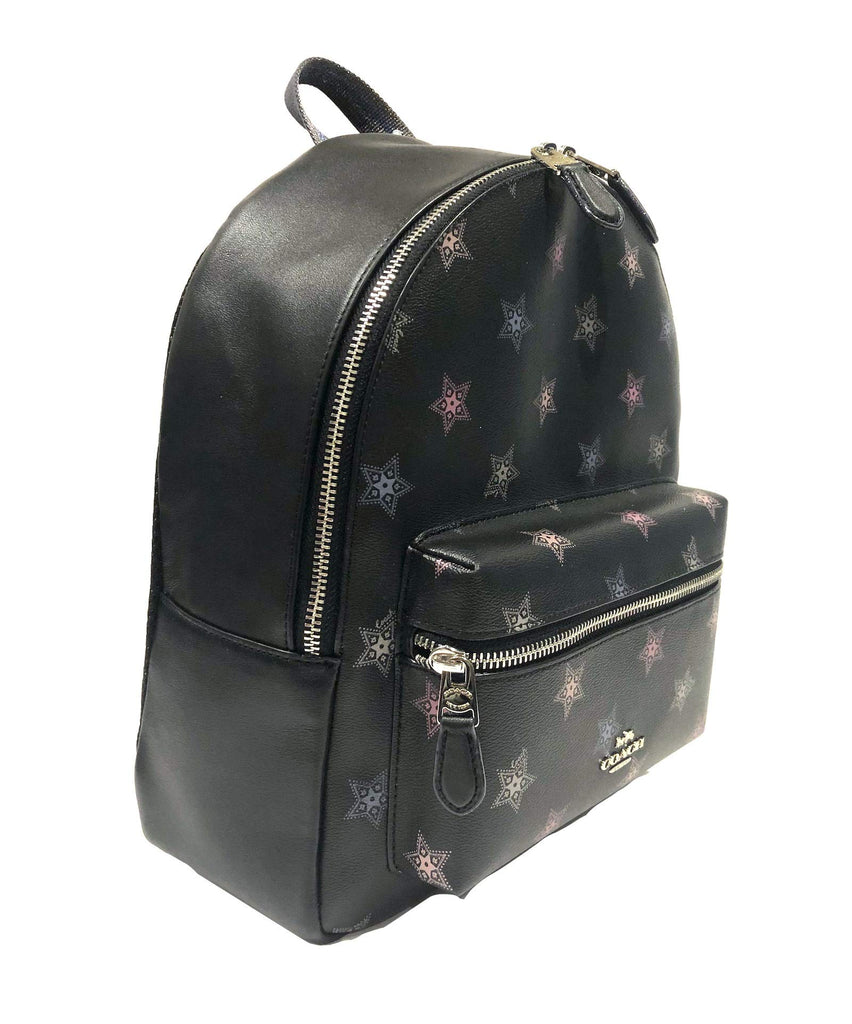 Coach F30550 Medium Charlie Backpack (SV/Black Multi) backpacks4less.com Coach F30550 Medium Charlie Backpack (SV/Black Multi) backpacks4less.com