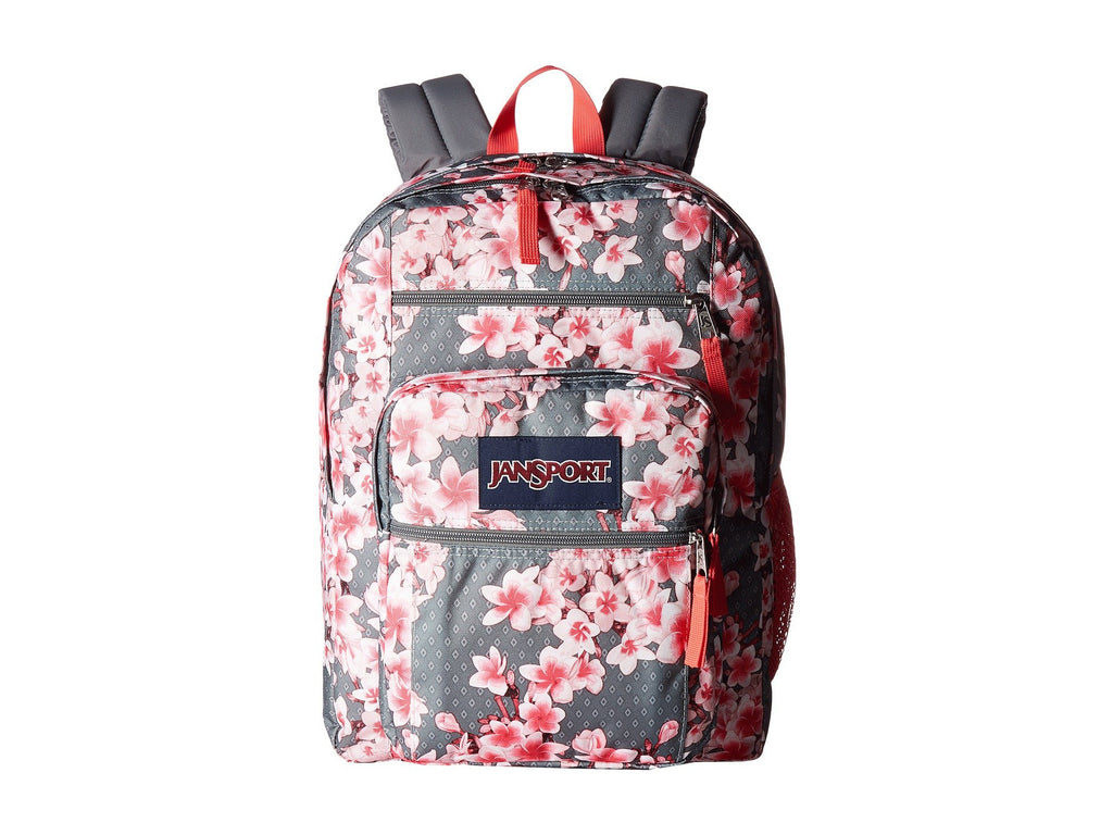 JanSport Unisex Big Student Diamond Plumeria Pink Backpack JanSport Unisex Big Student Diamond Plumeria Pink Backpack