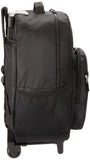 Rockland Luggage 17 Inch Rolling Backpack, Black, Medium - backpacks4less.com