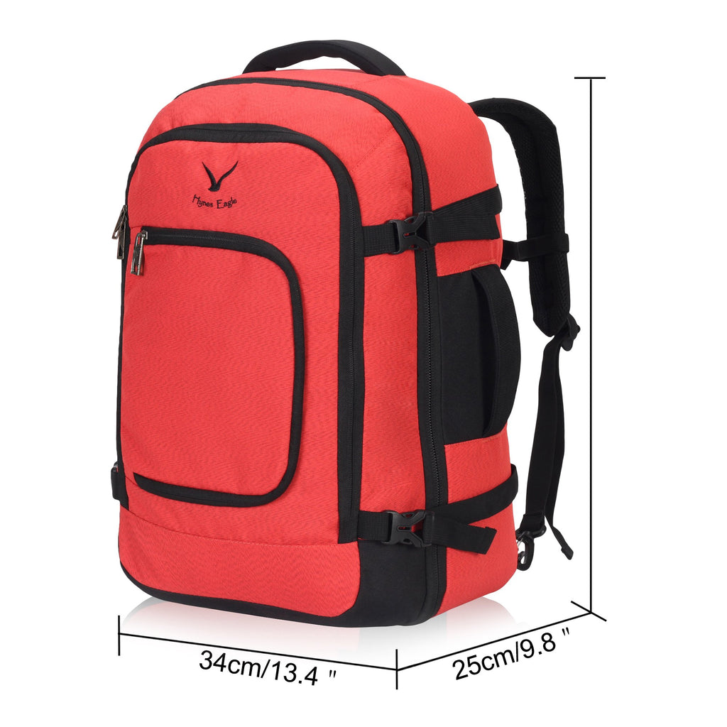 Hynes Eagle Travel Backpack 40L Flight Approved Carry on Backpack, Scarlet 2017 Hynes Eagle Travel Backpack 40L Flight Approved Carry on Backpack, Scarlet 2017