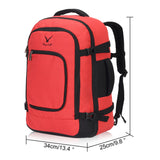 Hynes Eagle Travel Backpack 40L Flight Approved Carry on Backpack, Scarlet 2017 - backpacks4less.com