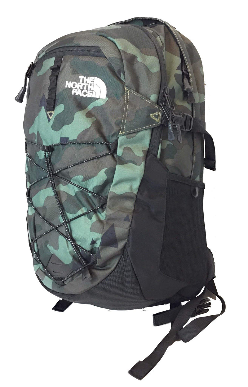 The North Face Borealis Unisex Outdoor Backpack, Olive Green Camo (Bright Olive Green Camo) - backpacks4less.com