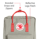 Fjallraven - Kanken Classic Backpack for Everyday, Limited Edition Fog/Peach Pink - backpacks4less.com