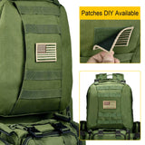 CVLIFE Military Tactical Backpack Army Rucksack Assault Pack Built-up Molle Bag - backpacks4less.com