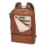 TUMI - Harrison Bates Leather Laptop Backpack - 14 Inch Computer Bag for Men and Women - Umber Pebbled - backpacks4less.com