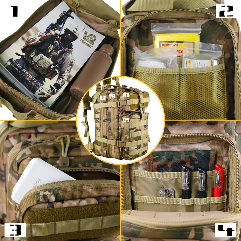 Small Military Tactical Backpack 30L Assault Backpack Tactical Bag - backpacks4less.com