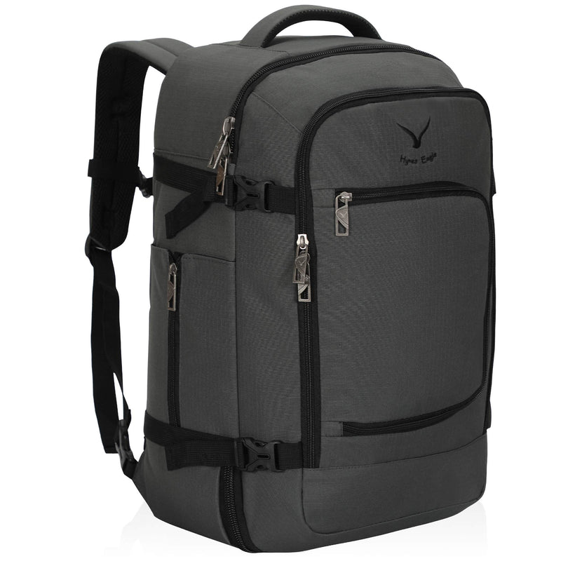 Hynes Eagle Travel Backpack 40L Flight Approved Carry on Backpack, Grey 2018 - backpacks4less.com