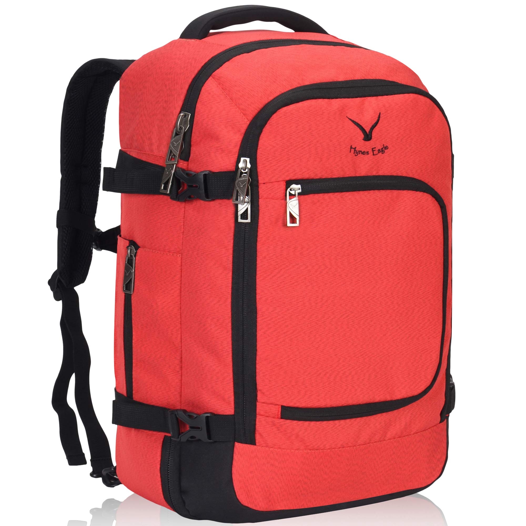 thumbnail image 2 of Hynes Eagle 42L Rolling Backpack – Carry On Luggage With Wheels, TSA Approved, Water Resistant, Laptop Compartment 2 of 4