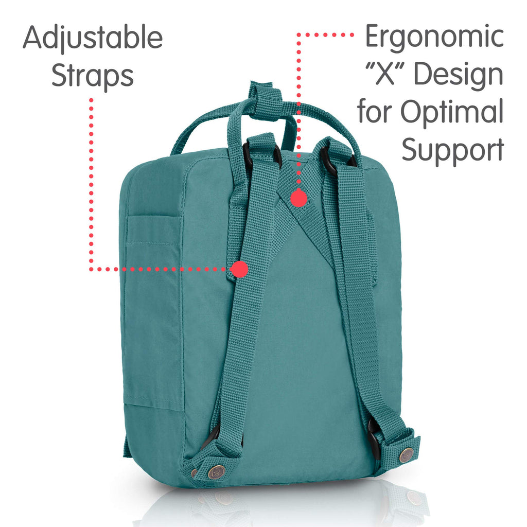 Fjallraven - Kanken Mini Classic Backpack for Everyday, Frost Green - backpacks4less.com