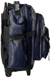 Everest Deluxe Wheeled Backpack, Navy/Gray/Black, One Size - backpacks4less.com