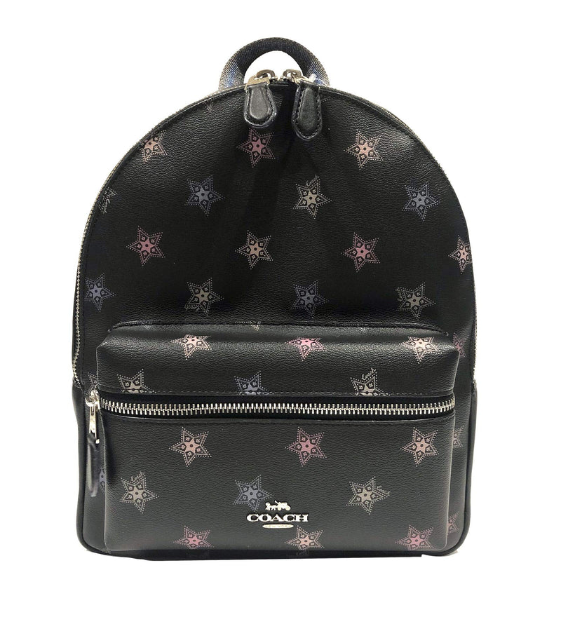 Coach F30550 Medium Charlie Backpack (SV/Black Multi) - backpacks4less.com