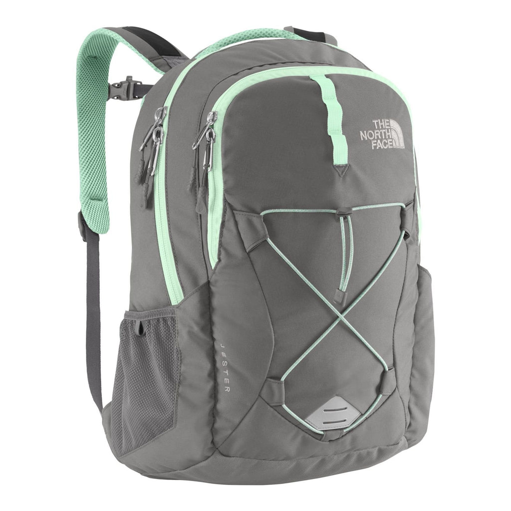 north face backpack surf green The North Face Women's Jester Zinc Grey/Surf Green