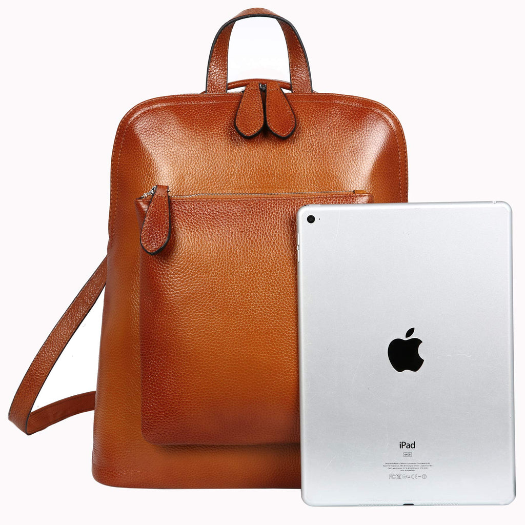 Heshe vintage leather backpack sales