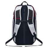 Nike Hoops Elite Hoops Pro Basketball Backpack White/Obsidian/Red - backpacks4less.com