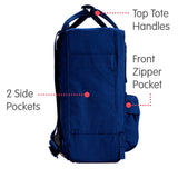 Fjallraven - Kanken Mini Classic Backpack for Everyday, Deep Blue - backpacks4less.com
