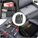 Military Expandable Travel Backpack Tactical Waterproof Work Backpack for Men(GRAY) - backpacks4less.com