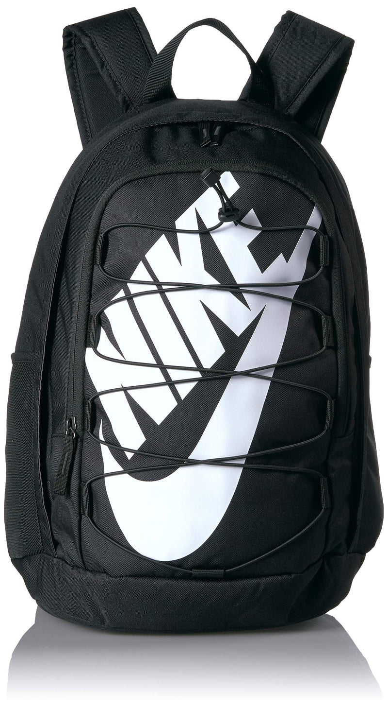 Nike Hayward 2.0 Backpack, Nike Backpack for Women and Men with Polyester Shell & Adjustable Straps, Black/Black/White - backpacks4less.com