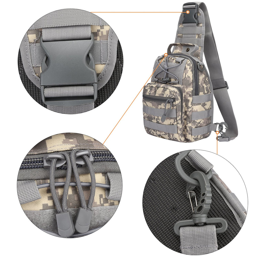 Outdoor Military Tactical Sling Sport Travel Chest Bag Shoulder Bag For Men  Women Crossbody Bags Hiking