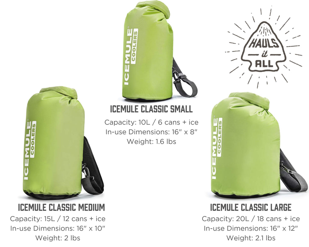 IceMule Classic Insulated Backpack Cooler Bag - Hands-Free, Collapsibl–