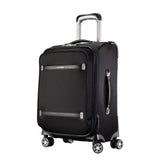 Ricardo Beverly Hills Rodeo Drive 2.0 Softside 4 Wheel Spinner, TSA Lock, Lightweight Suitcase, Unisex, Stylish, Black, 21-Inch Carry-On