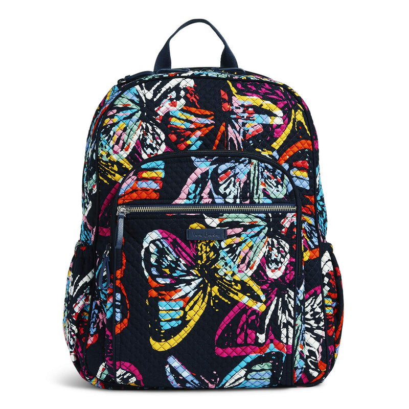 Vera Bradley Signature Cotton Campus, Butterfly Flutter - backpacks4less.com