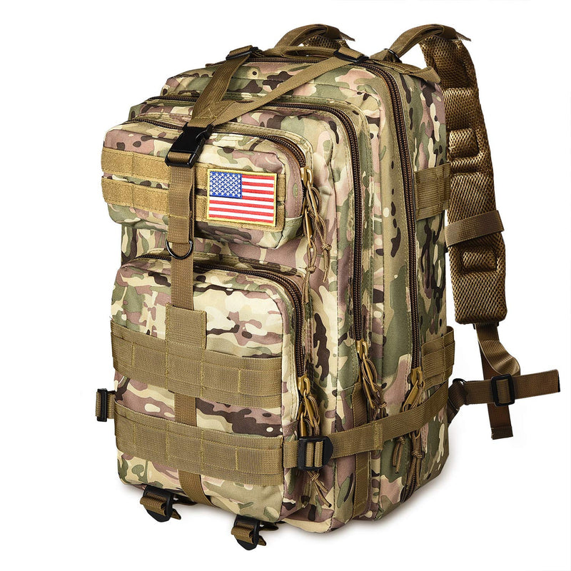 NOOLA Military Tactical Backpack Army Rucksack Assault Pack Molle Bag Multicam CP - backpacks4less.com