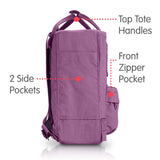 Fjallraven - Kanken Mini Classic Backpack for Everyday, Orchid - backpacks4less.com