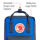 Fjallraven - Kanken Mini Classic Backpack for Everyday, Graphite/UN Blue - backpacks4less.com