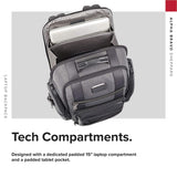 TUMI - Alpha Bravo Sheppard Deluxe Brief Pack Laptop Backpack - 15 Inch Computer Bag for Men and Women - Anthracite - backpacks4less.com