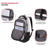 SWISSGEAR 5505 Laptop Backpack (Light Gray Heather) - backpacks4less.com