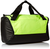 NIKE Brasilia Small Duffel - 9.0, Volt/Black/White, Misc - backpacks4less.com