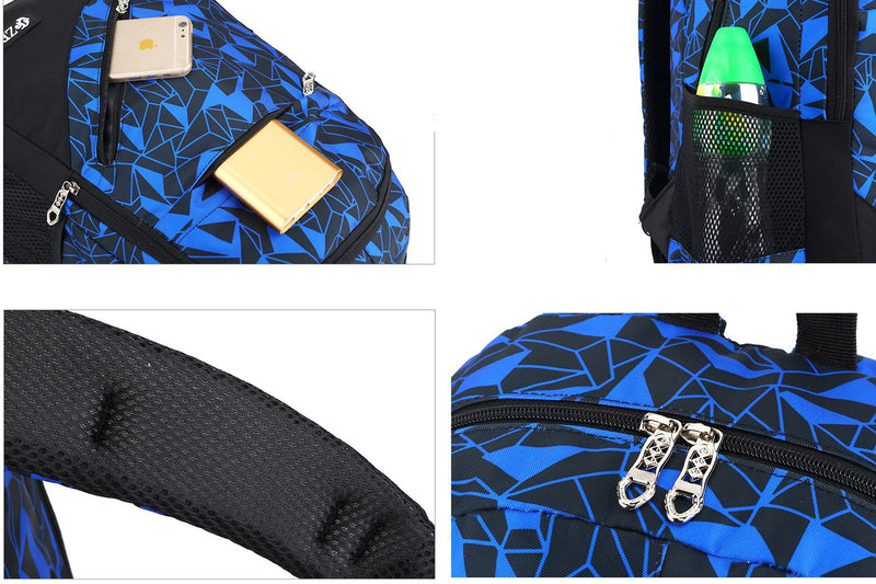 Meetbelify 3pcs Kids Rolling Backpacks Luggage Six Wheels Trolley School Bags ... (Purple with 2 wheels) - backpacks4less.com