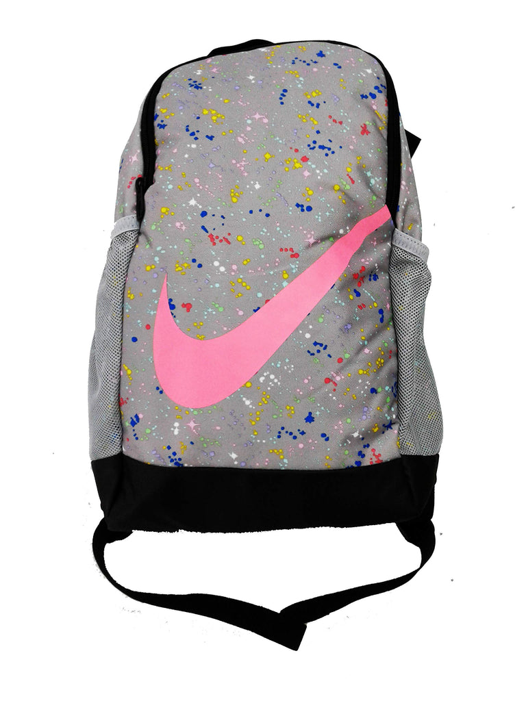 nike brasilia all over print backpack Nike Youth Nike Brasilia Backpack All Over Print Ho19, Atmosphere Grey/Bleached Coral, Misc