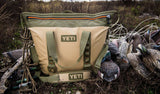 YETI Hopper Two 40 Portable Cooler, Field Tan / Blaze Orange - backpacks4less.com