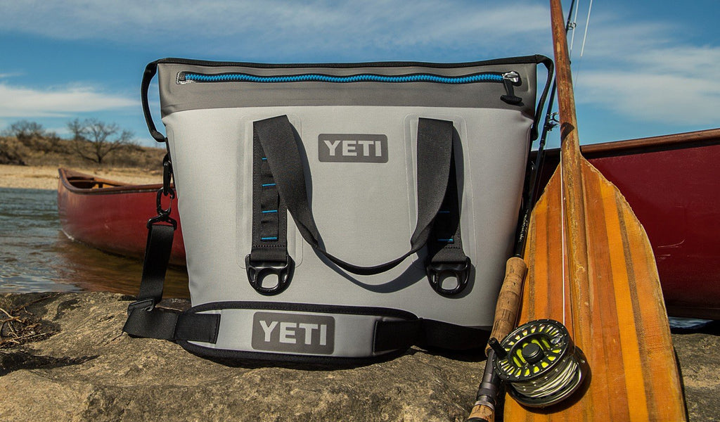 YETI Hopper Two 40 Portable Cooler, Fog Gray / Tahoe Blue