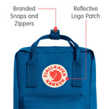 Fjallraven - Kanken Mini Classic Backpack for Everyday, Lake Blue - backpacks4less.com