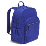 Vera Bradley Iconic Campus Backpack, Microfiber, Gage Blue - backpacks4less.com