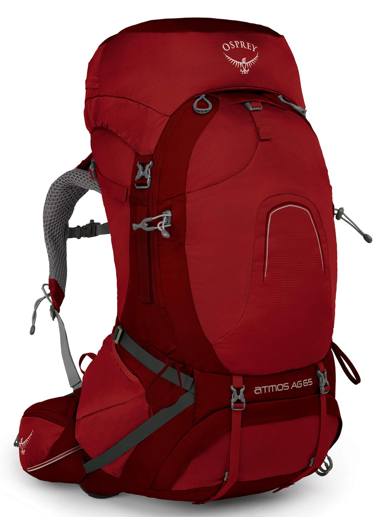 Osprey Packs Osprey Pack Atmos Ag 65 Backpack, Rigby Red, Small - backpacks4less.com