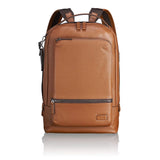 TUMI - Harrison Bates Leather Laptop Backpack - 14 Inch Computer Bag for Men and Women - Umber Pebbled - backpacks4less.com