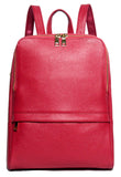 Coolcy Hot Style Women Real Genuine Leather Backpack Fashion Bag (Rose)