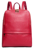 Coolcy Hot Style Women Real Genuine Leather Backpack Fashion Bag (Rose) - backpacks4less.com