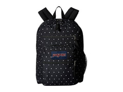 black jansport backpack cot JanSport Big Student Backpack, Black Polka Dot