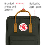 Fjallraven - Kanken Classic Backpack for Everyday, Deep Forest/Acorn - backpacks4less.com