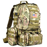 CVLIFE Military Tactical Backpack Army Rucksack Assault Pack Built-up Molle Bag