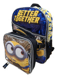 Accessory Innovations Minions Full Size 16 Inch Backpack with Detachable Lunch Box