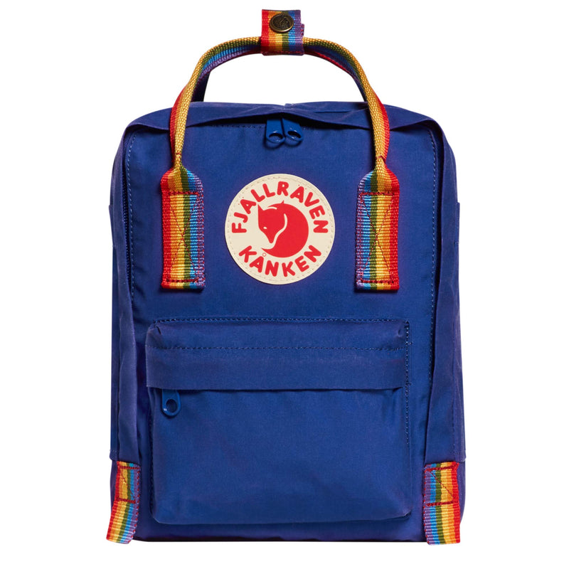 Fjallraven - Kanken Classic Backpack for Everyday, Deep Blue/Rainbow Pattern - backpacks4less.com
