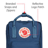 Fjallraven - Kanken Mini Classic Backpack for Everyday, Royal Blue/Goose Eye - backpacks4less.com