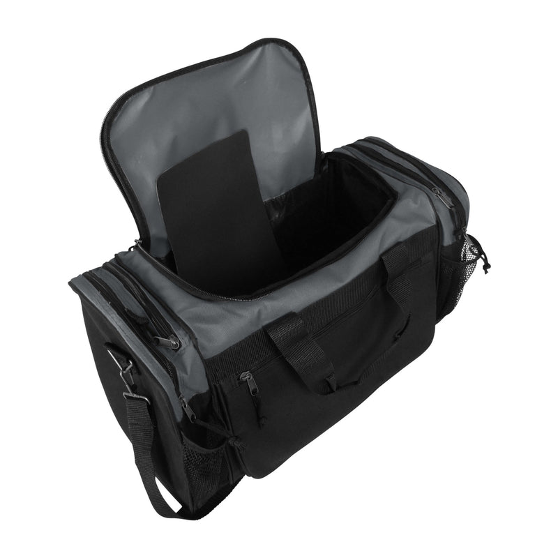 Dalix 20 Inch Sports Duffle Bag with Mesh and Valuables Pockets, Gray - backpacks4less.com