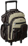 Everest Deluxe Wheeled Backpack, Khaki, One Size - backpacks4less.com